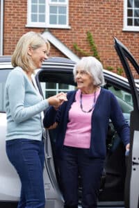 Senior home care offers transportation options to seniors as part of their services.